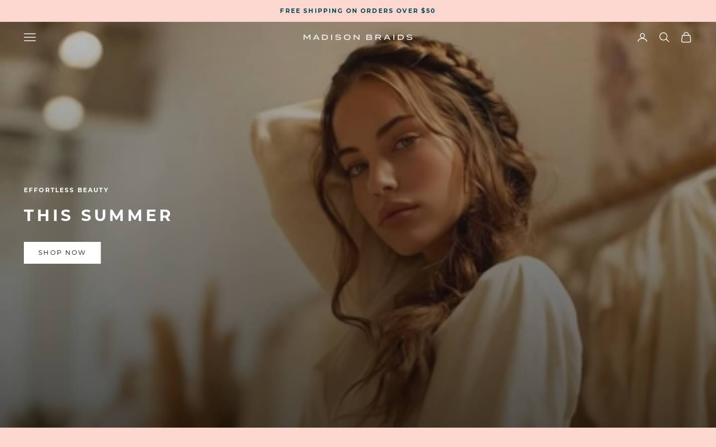 Madisonbraids homepage screenshot
