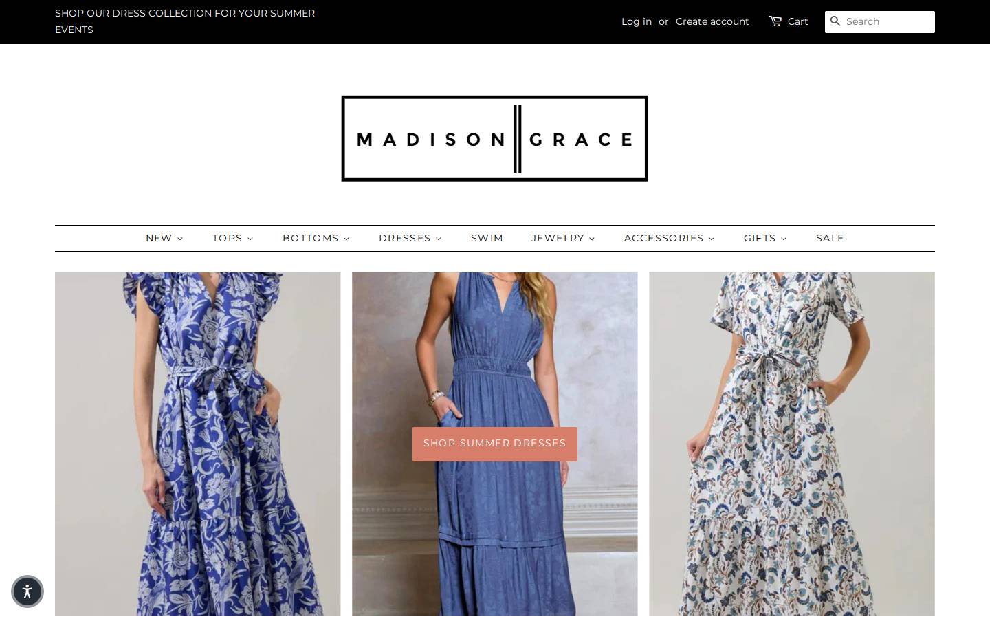 madisongraceevanston.com homepage screenshot