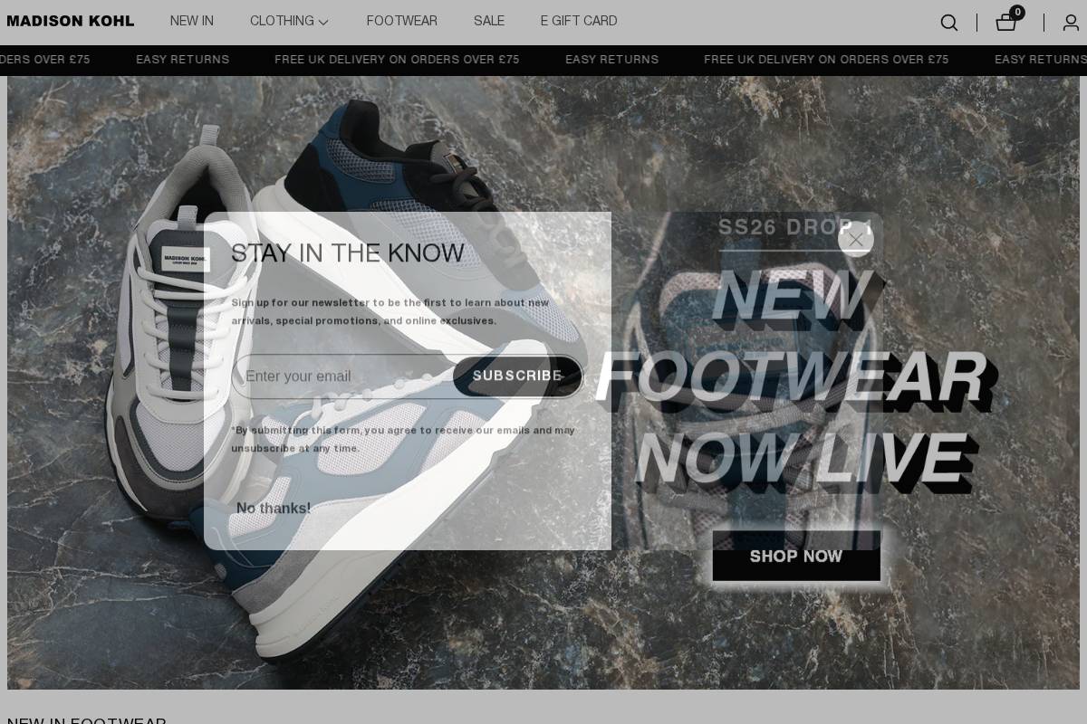 madisonkohl.com homepage screenshot