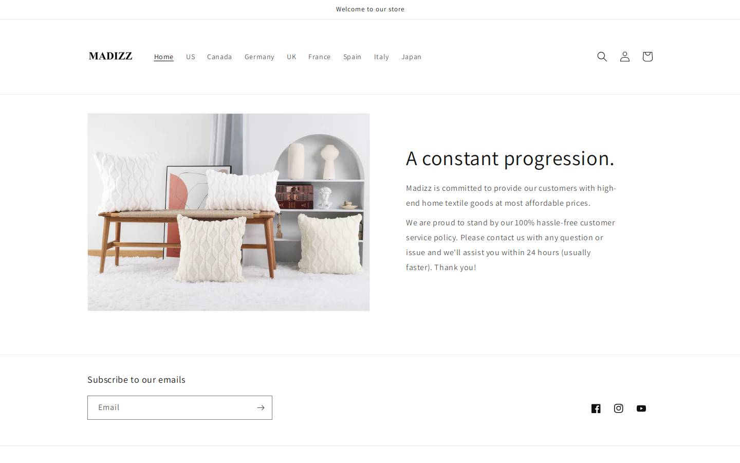 madizz.com homepage screenshot