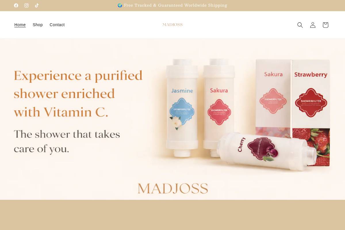 Madjoss homepage screenshot