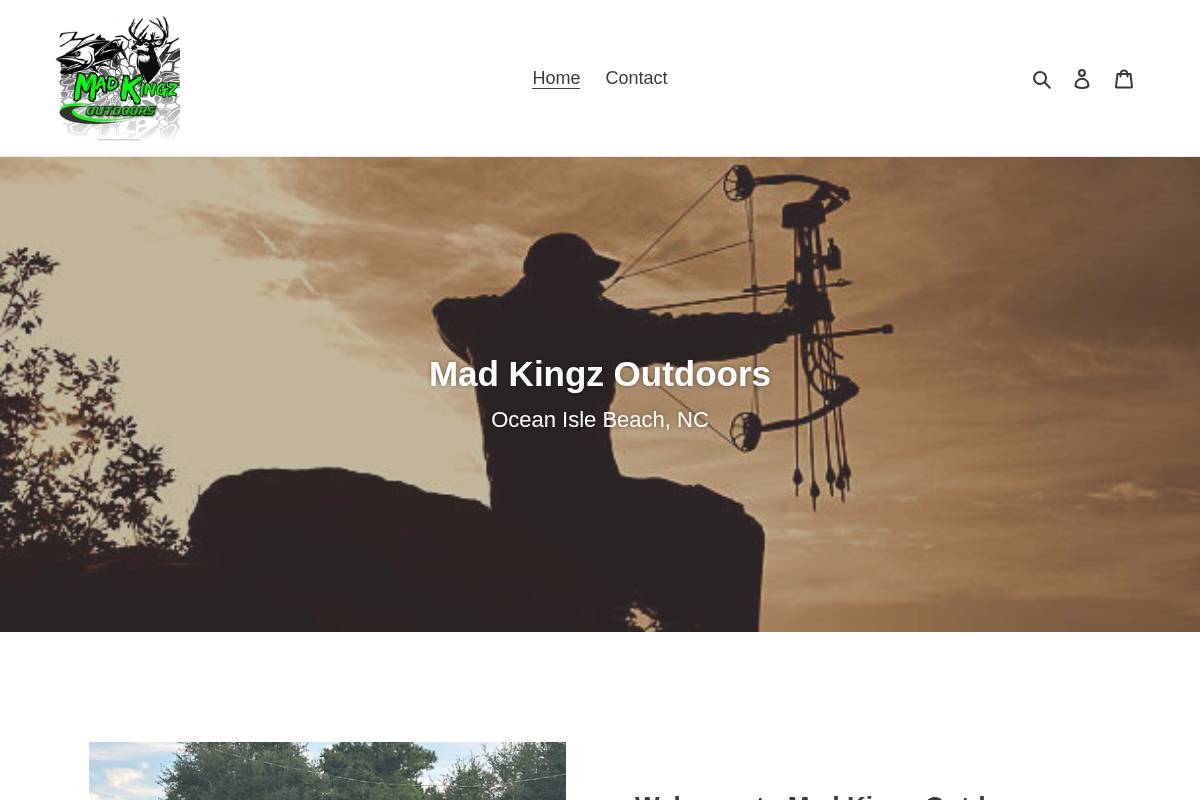 madkingztackle.com homepage screenshot