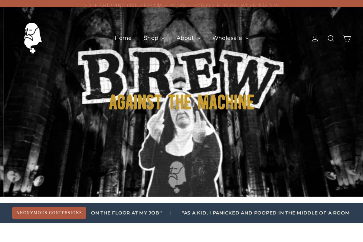 madpriestcoffee.com homepage screenshot