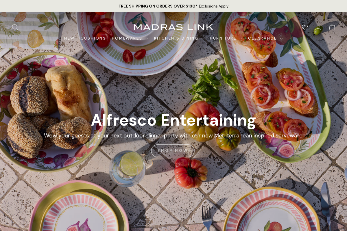 Madras Link homepage screenshot