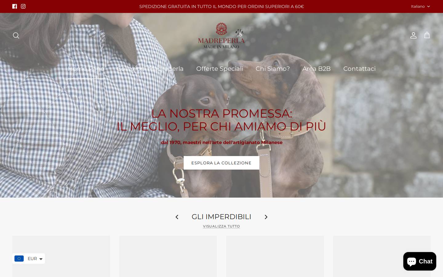 madreperlapets.com homepage screenshot