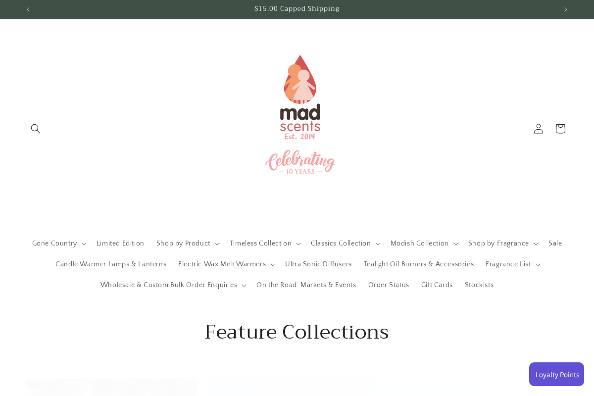 madscents.com.au homepage screenshot