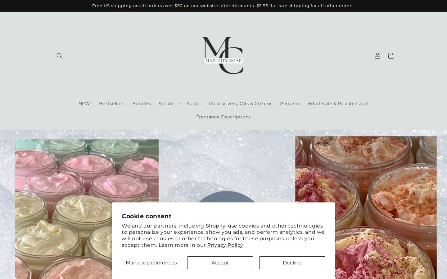 madscrubs.com homepage screenshot