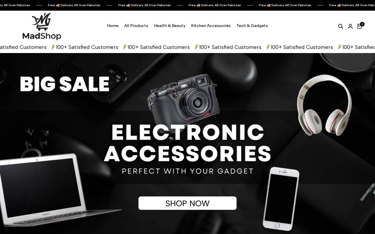 madshop.store homepage screenshot