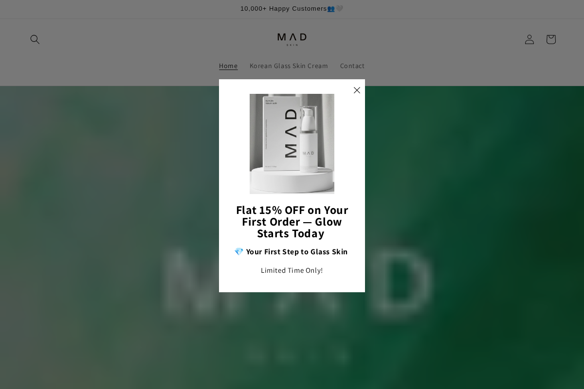 madskincare.store homepage screenshot