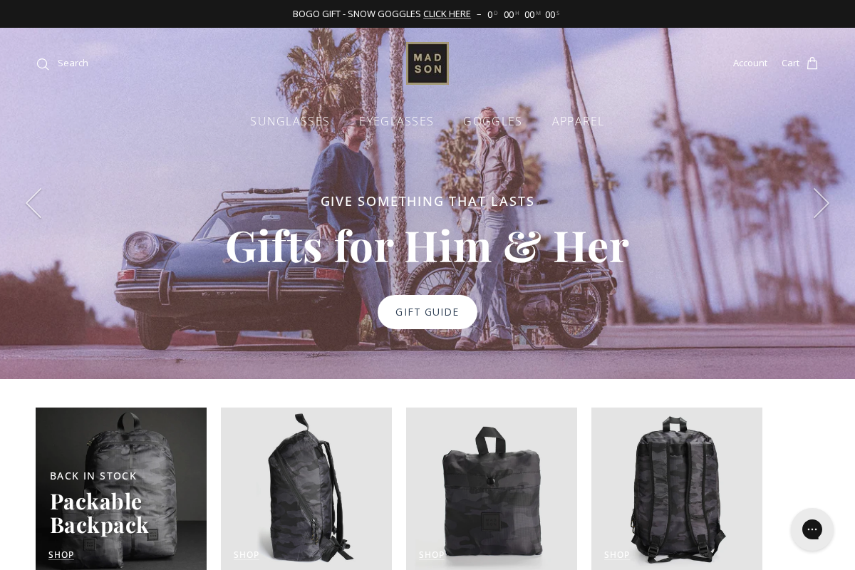 Madson Of America homepage screenshot