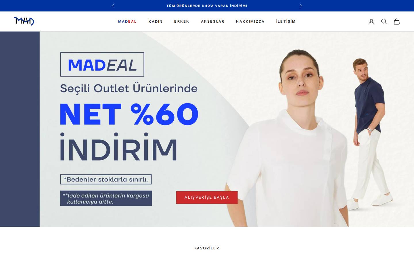 maduniform.com homepage screenshot