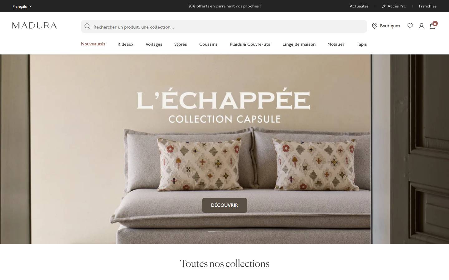 madura.com homepage screenshot