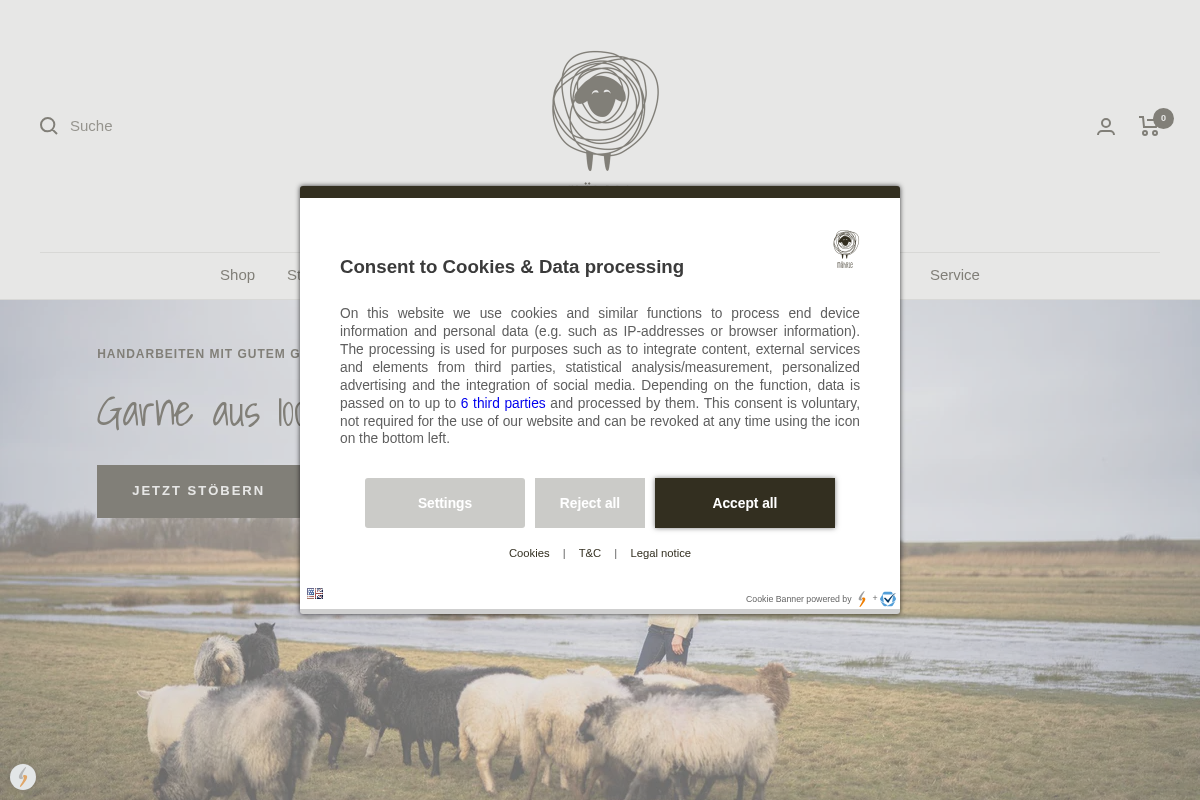 maehrle-wolle.de homepage screenshot