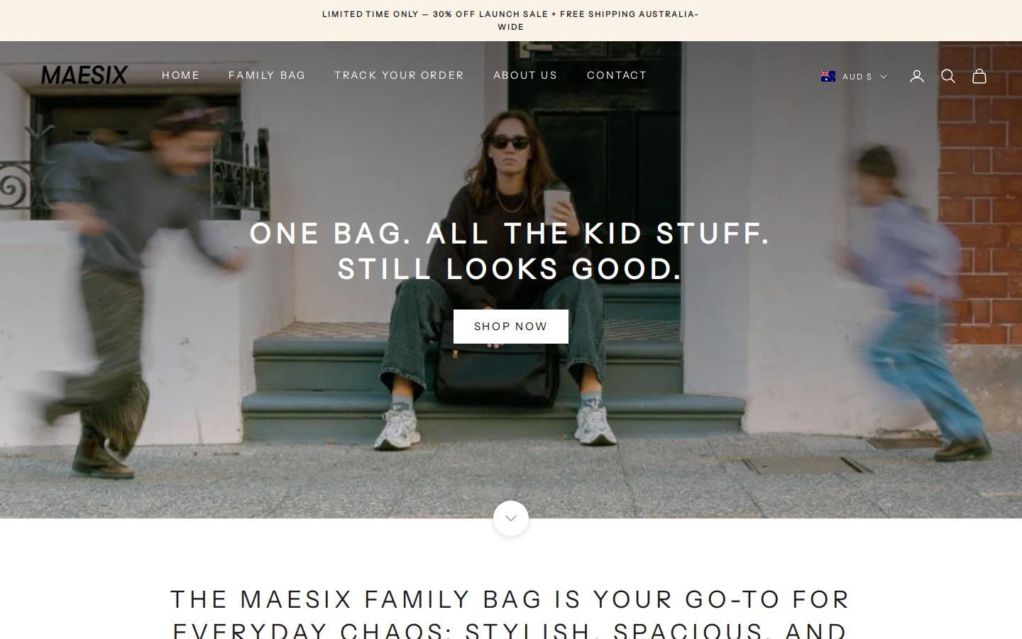 Maesix homepage screenshot