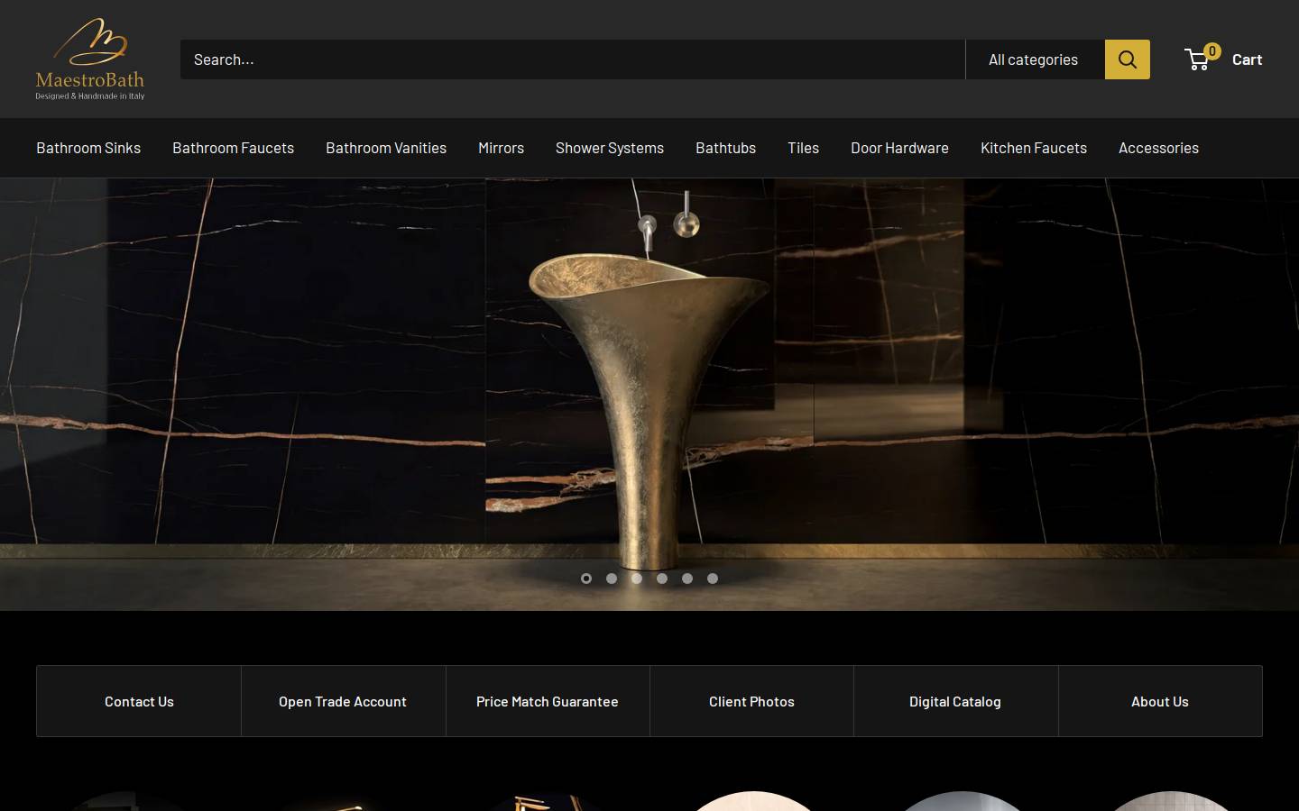 maestrobath.com homepage screenshot