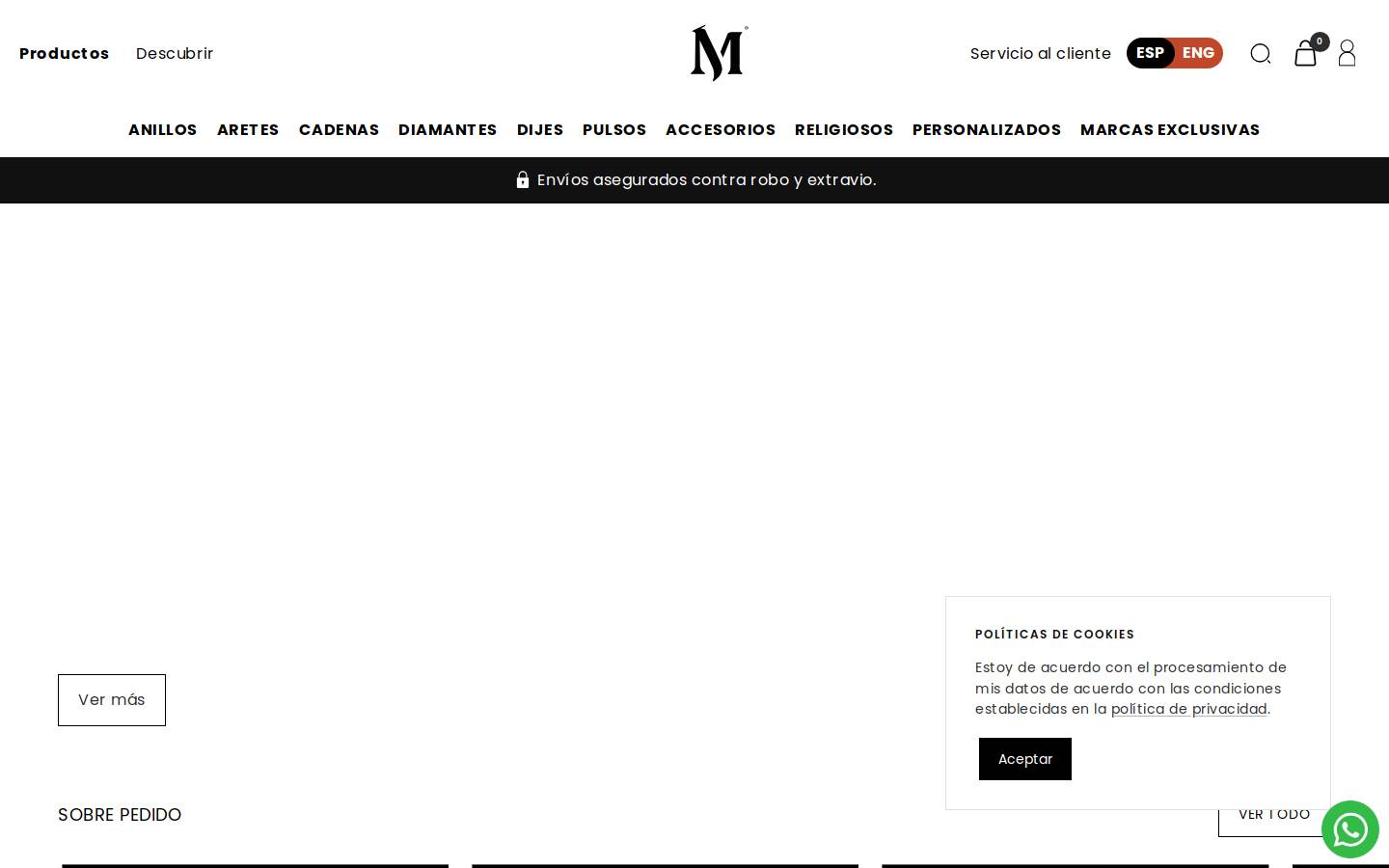 maestrosjoyeros.com homepage screenshot