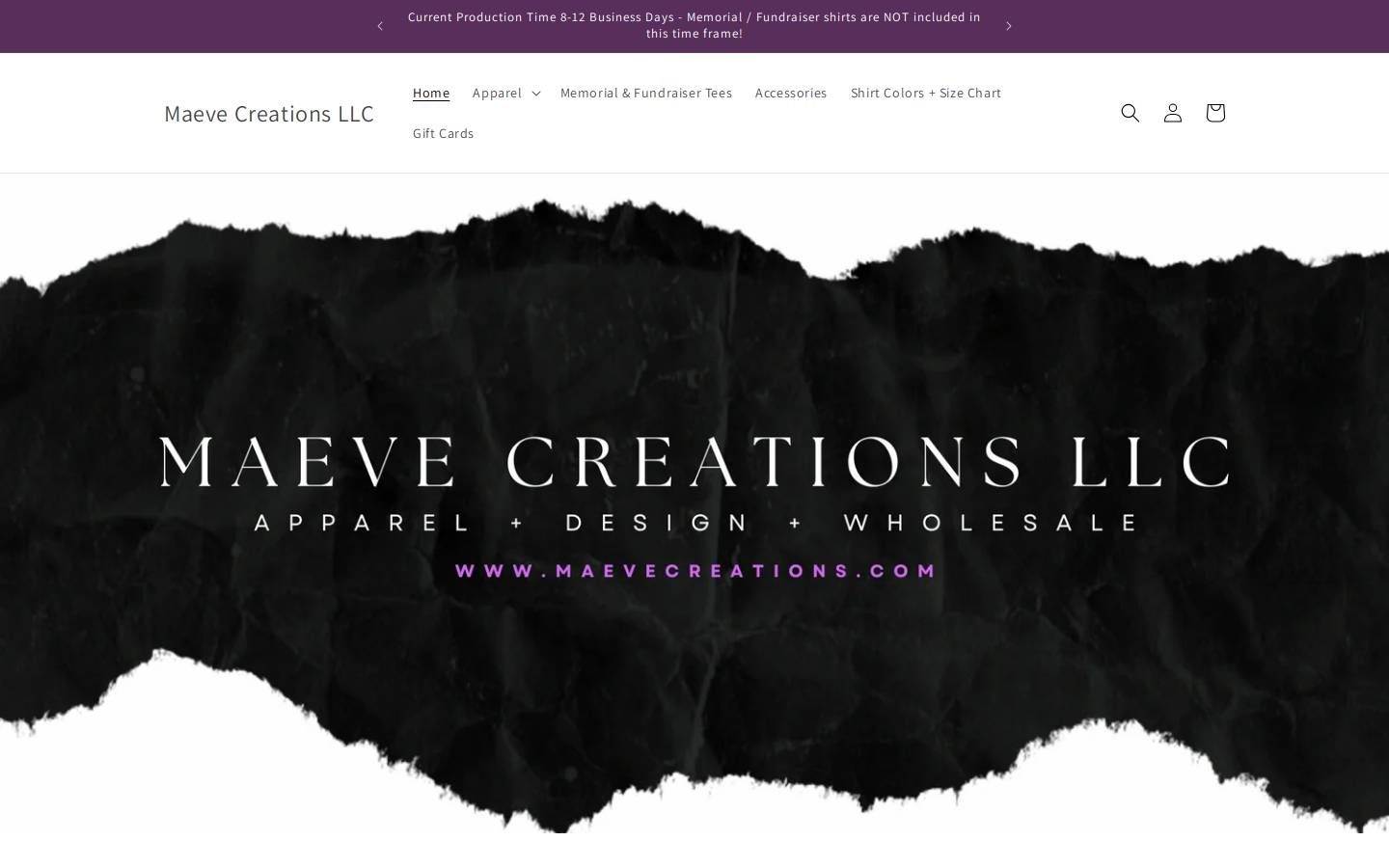maevecreations.com homepage screenshot