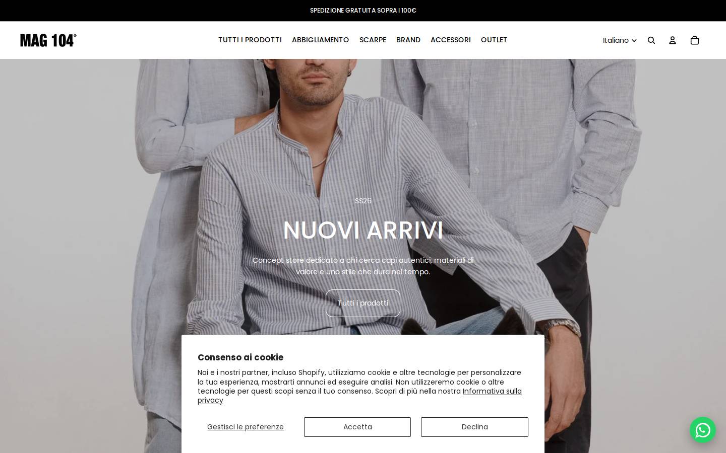 MAG 104 homepage screenshot