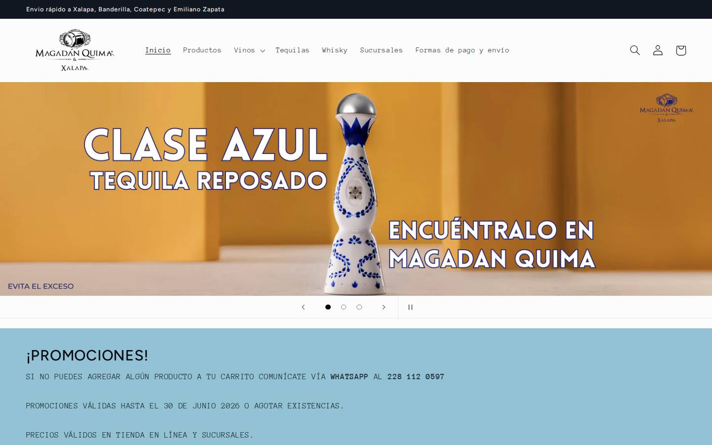 magadanquimaxalapa.mx homepage screenshot