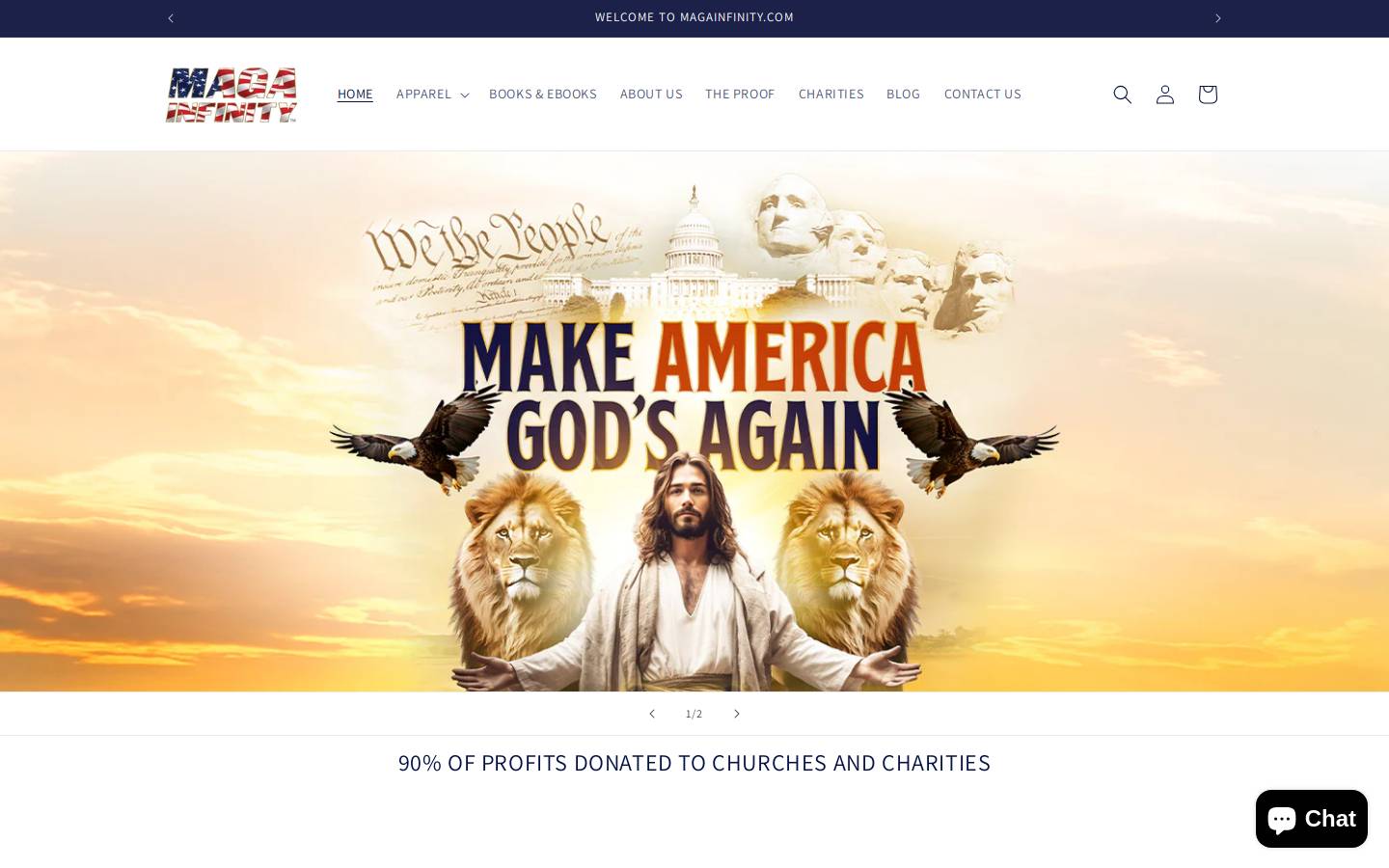 magainfinity.com homepage screenshot