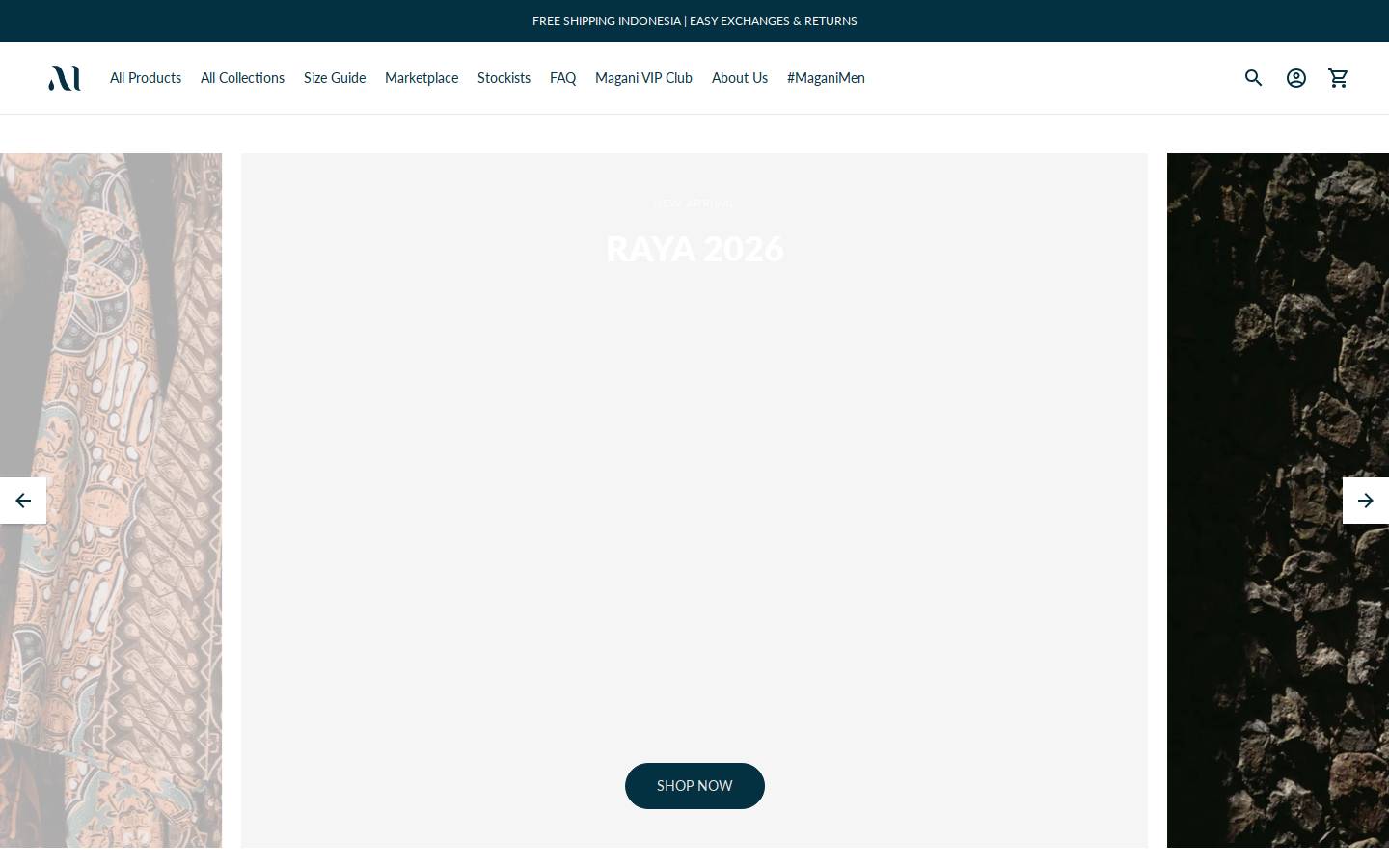 maganinosweat.com homepage screenshot