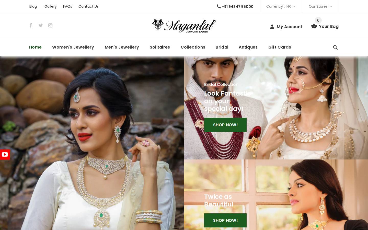 maganlaldiamonds.com homepage screenshot