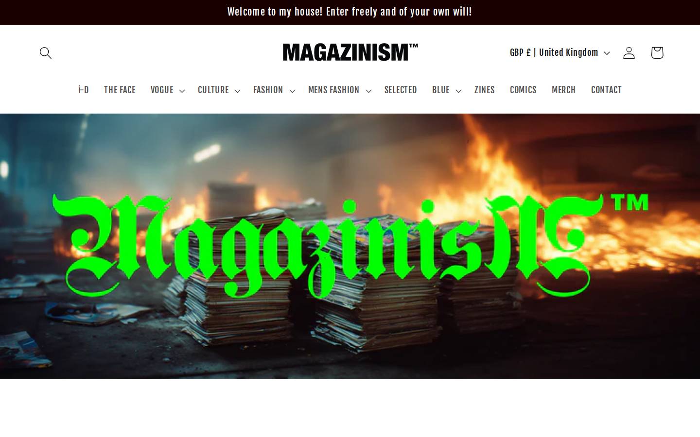 magazinism.com homepage screenshot
