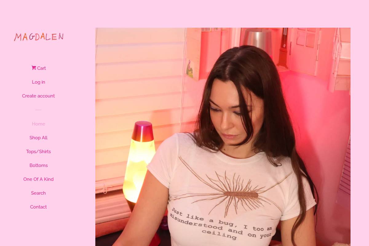 magdalenclothing.com homepage screenshot