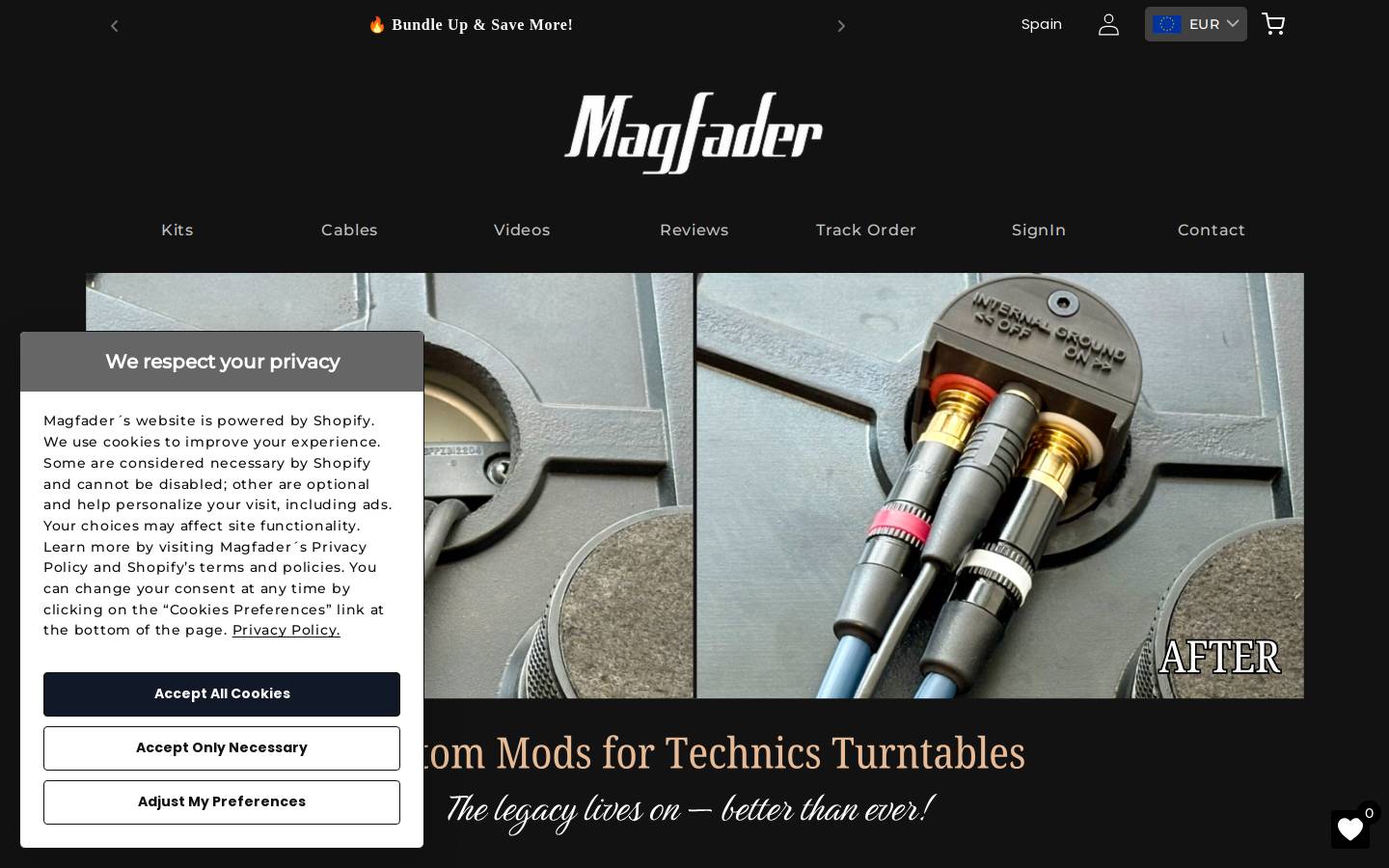 magfader.com homepage screenshot