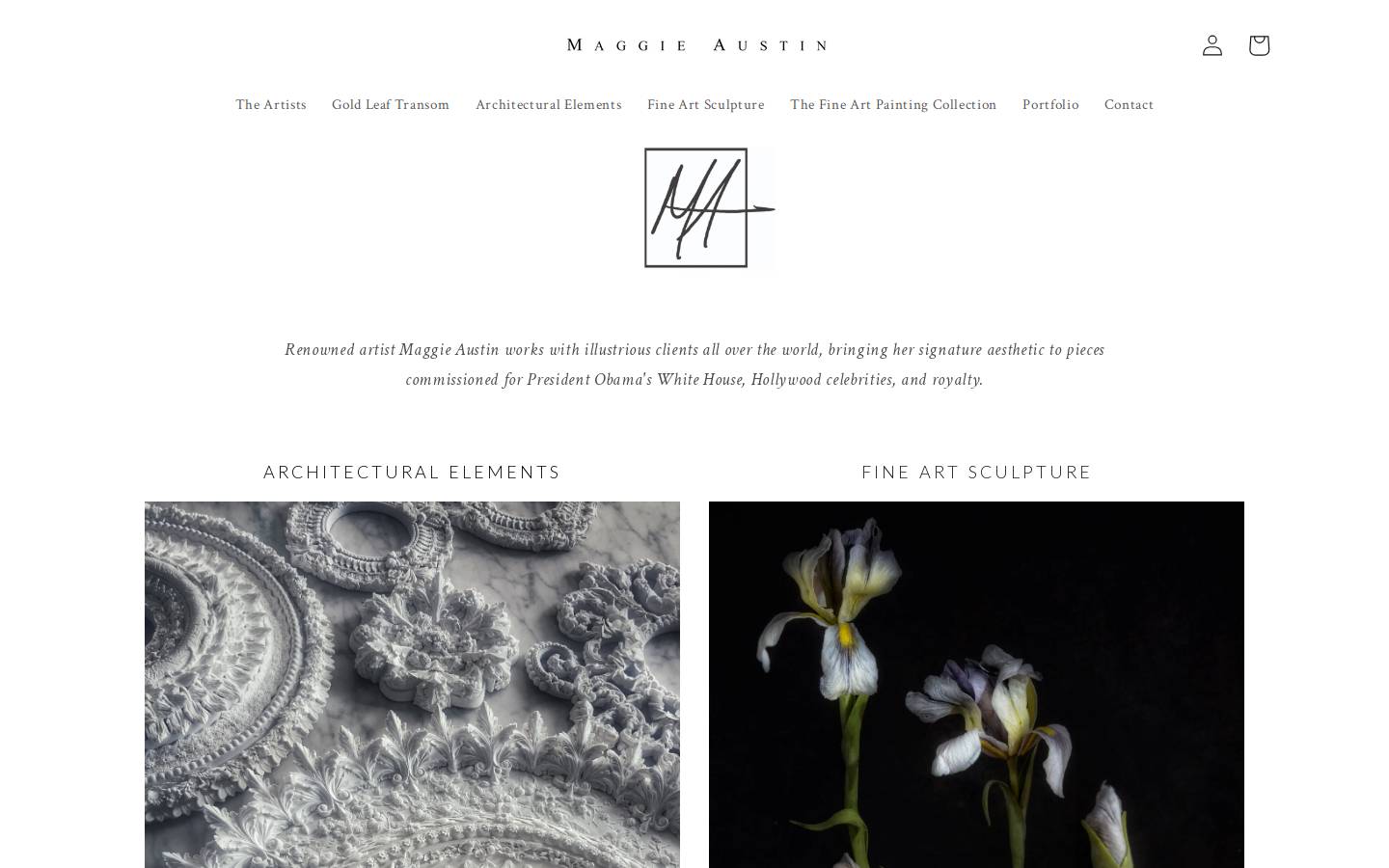 maggieaustinstudio.com homepage screenshot