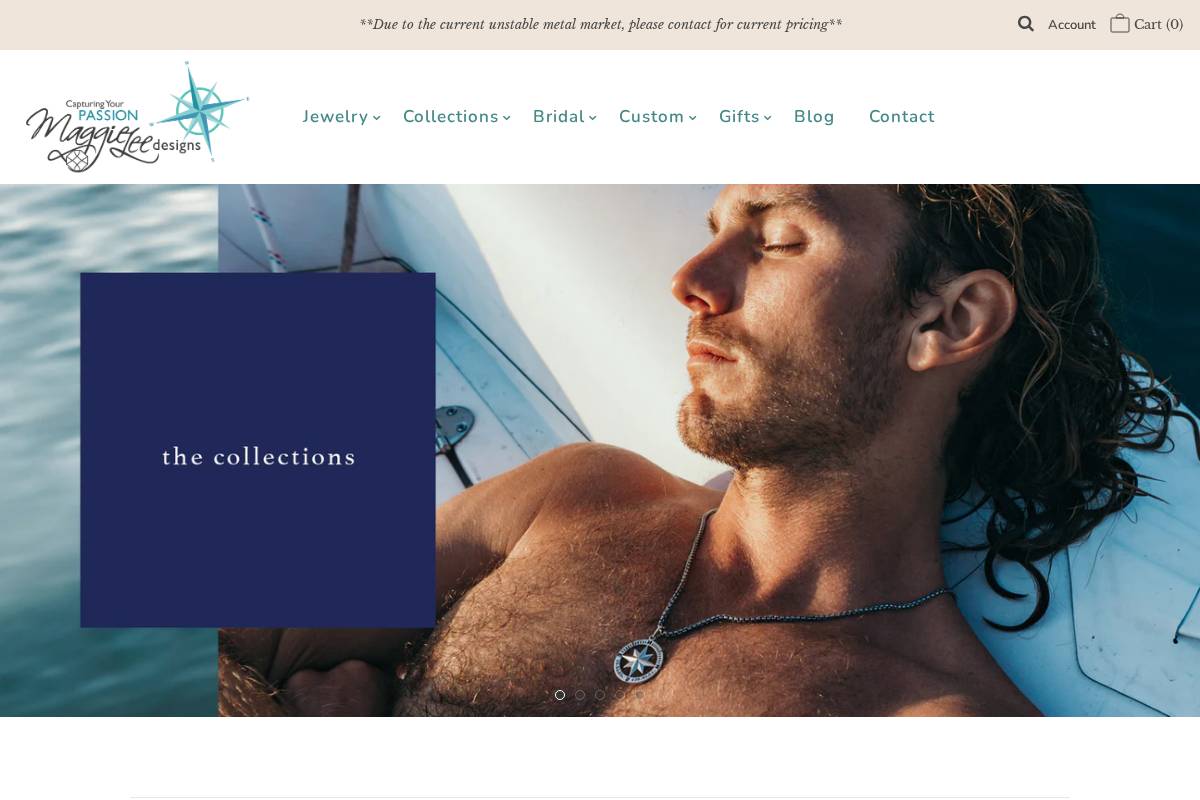 maggieleedesigns.com homepage screenshot