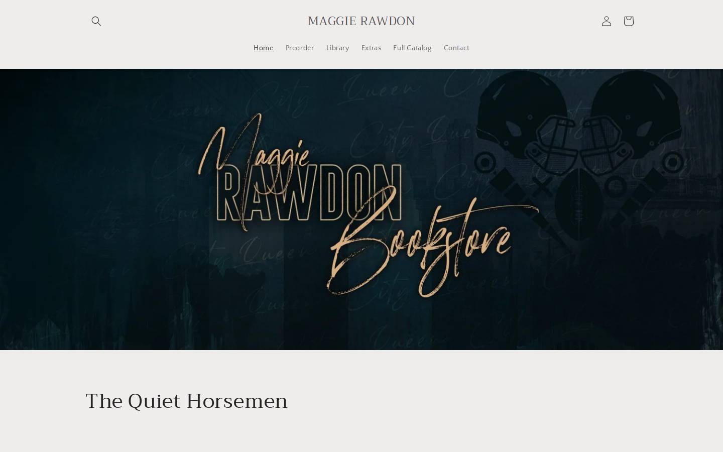 maggierawdonstore.com homepage screenshot
