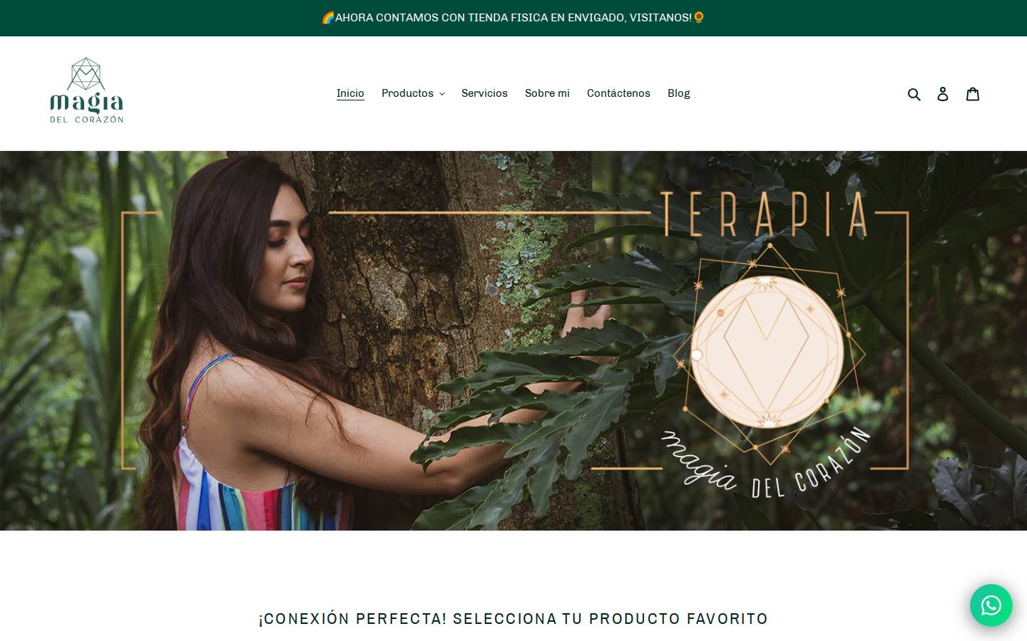 magiadelcorazon.com homepage screenshot