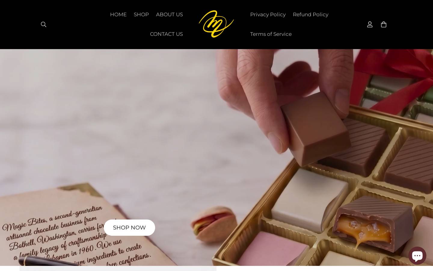 magic-bites.com homepage screenshot