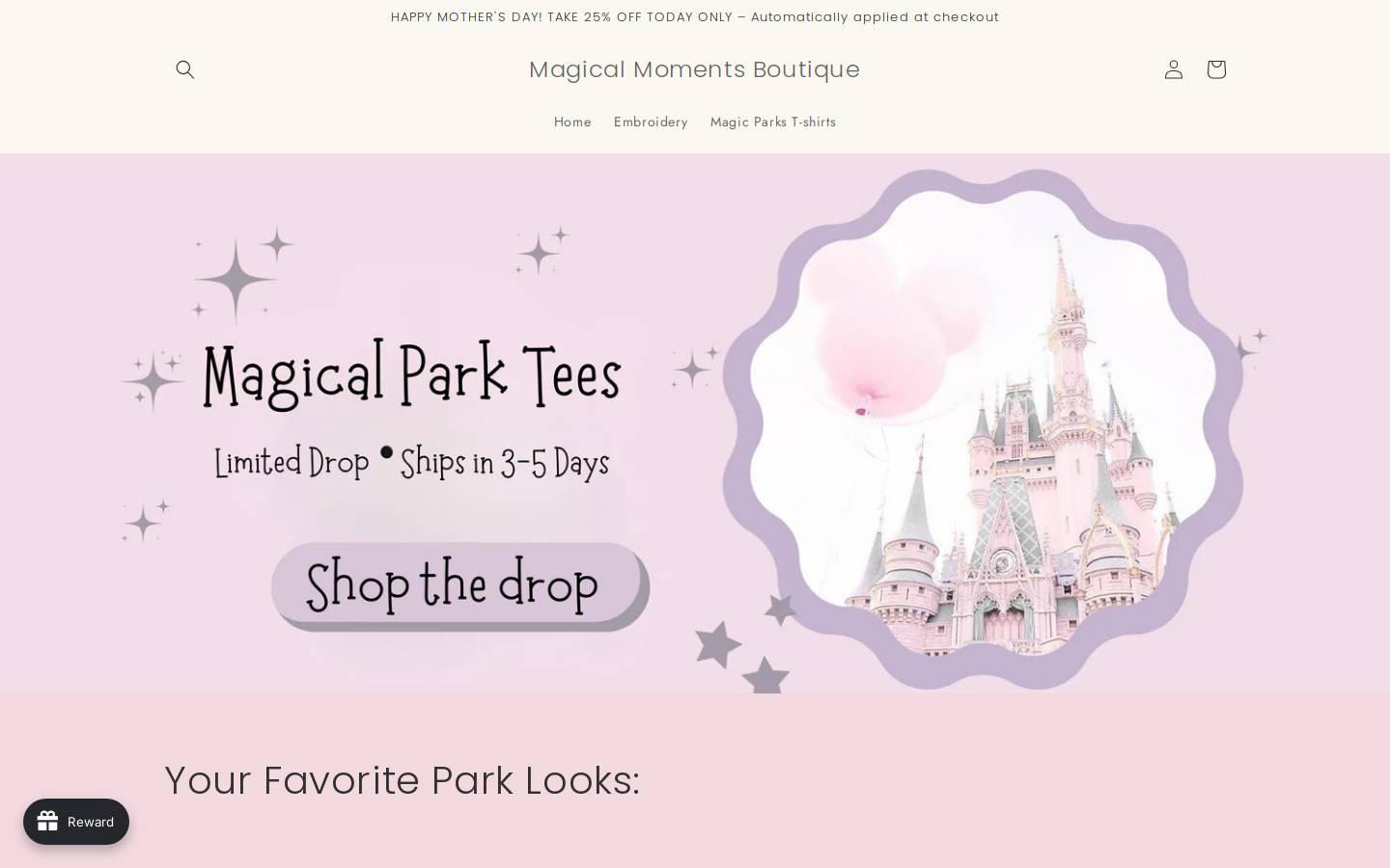 magical-moments-boutique.com homepage screenshot