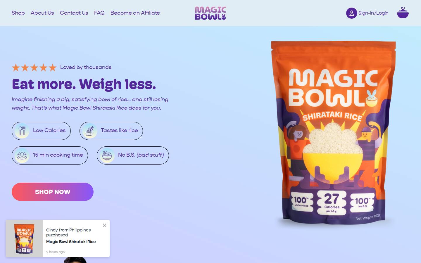 magicbowlph.com homepage screenshot