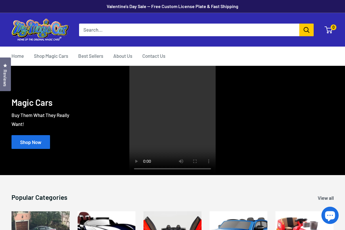 MagicCars homepage screenshot