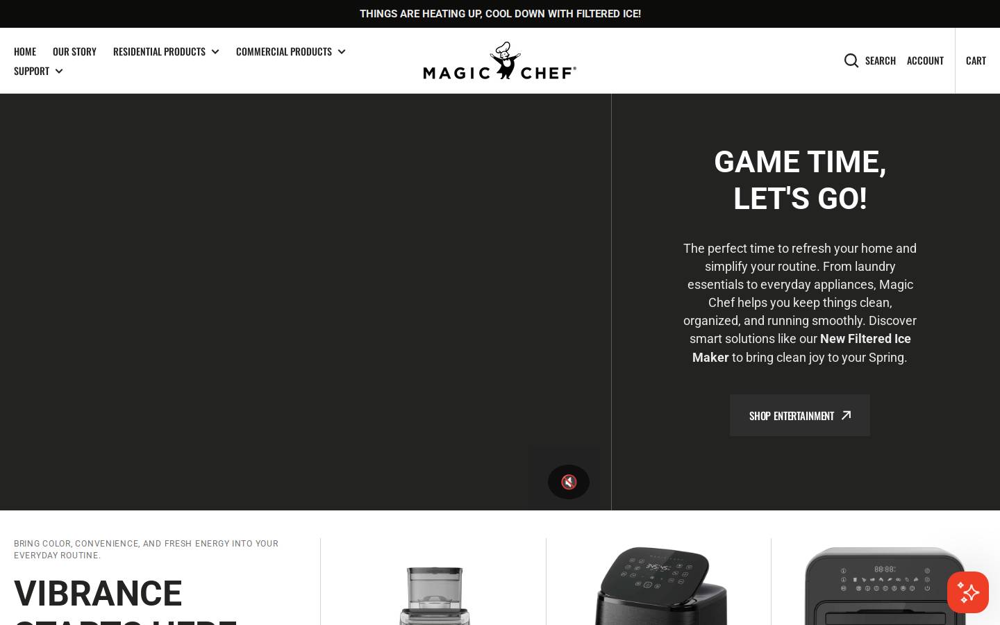 magicchef.com homepage screenshot