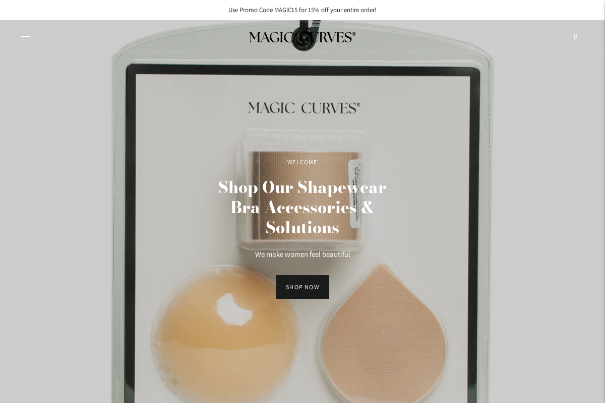 Magic Curves® homepage screenshot