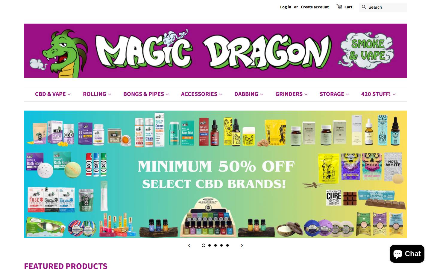 magicdragon.ca homepage screenshot