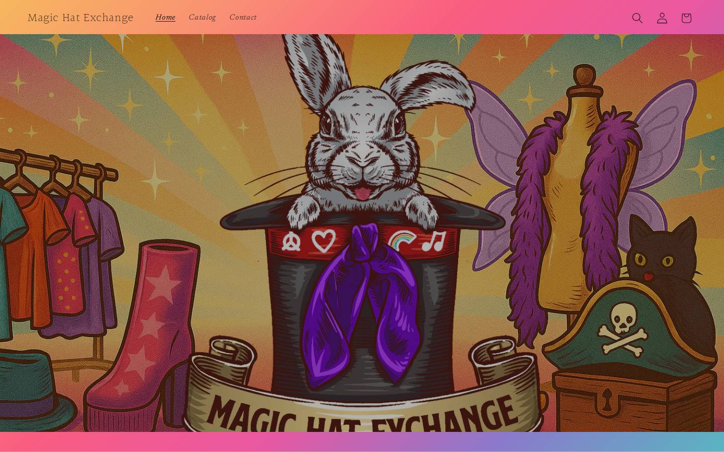magichatexchange.com homepage screenshot