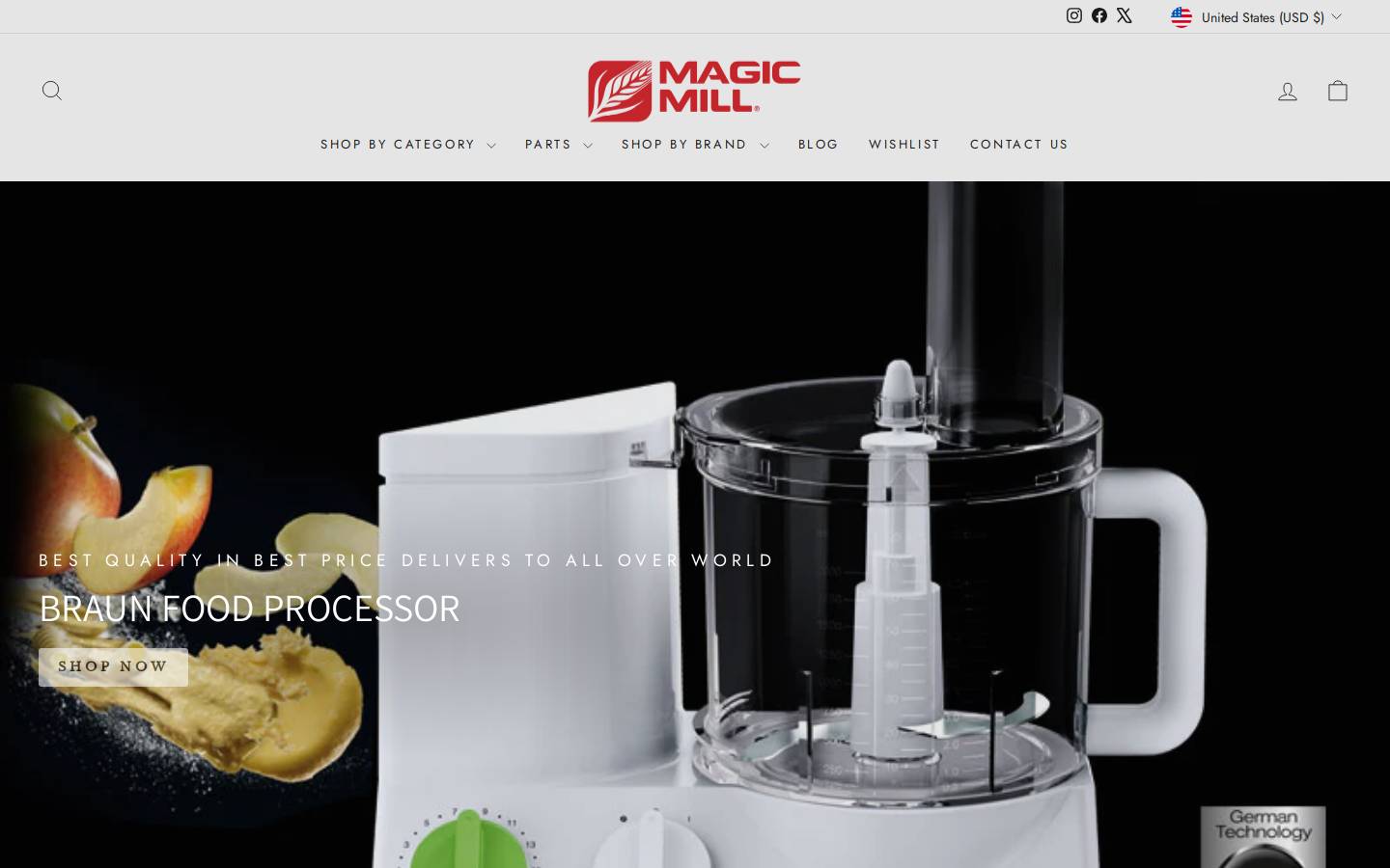 magicmillusa.com homepage screenshot