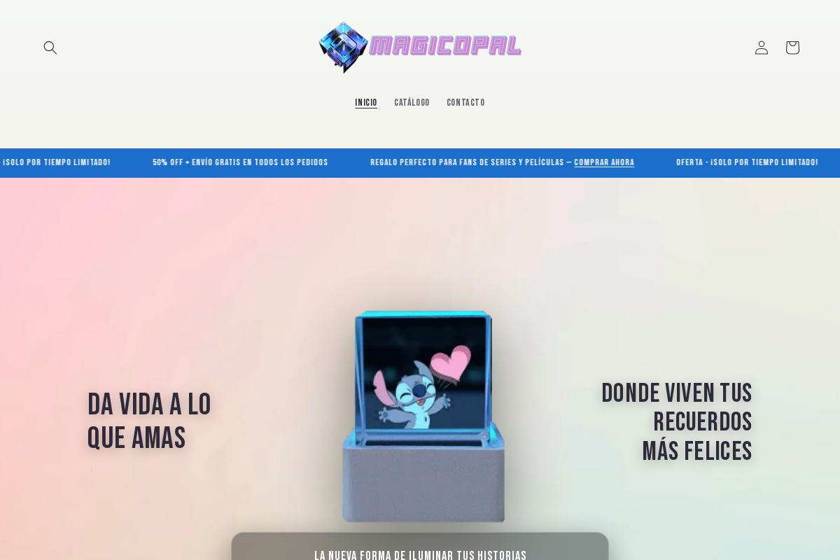 Mi tienda homepage screenshot