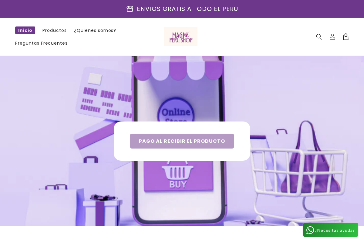 Magic Peru Shop homepage screenshot