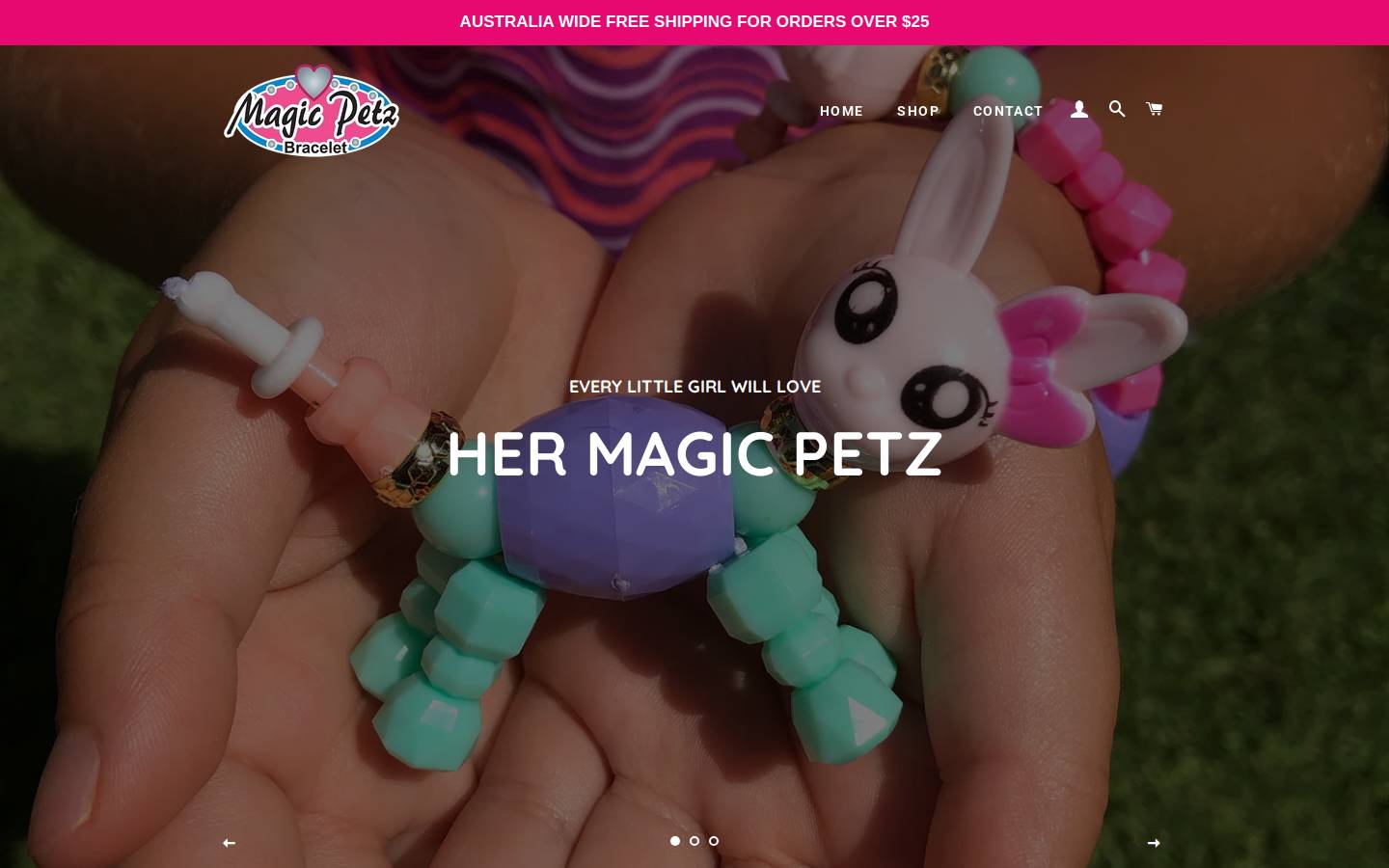 magicpetz.com.au homepage screenshot