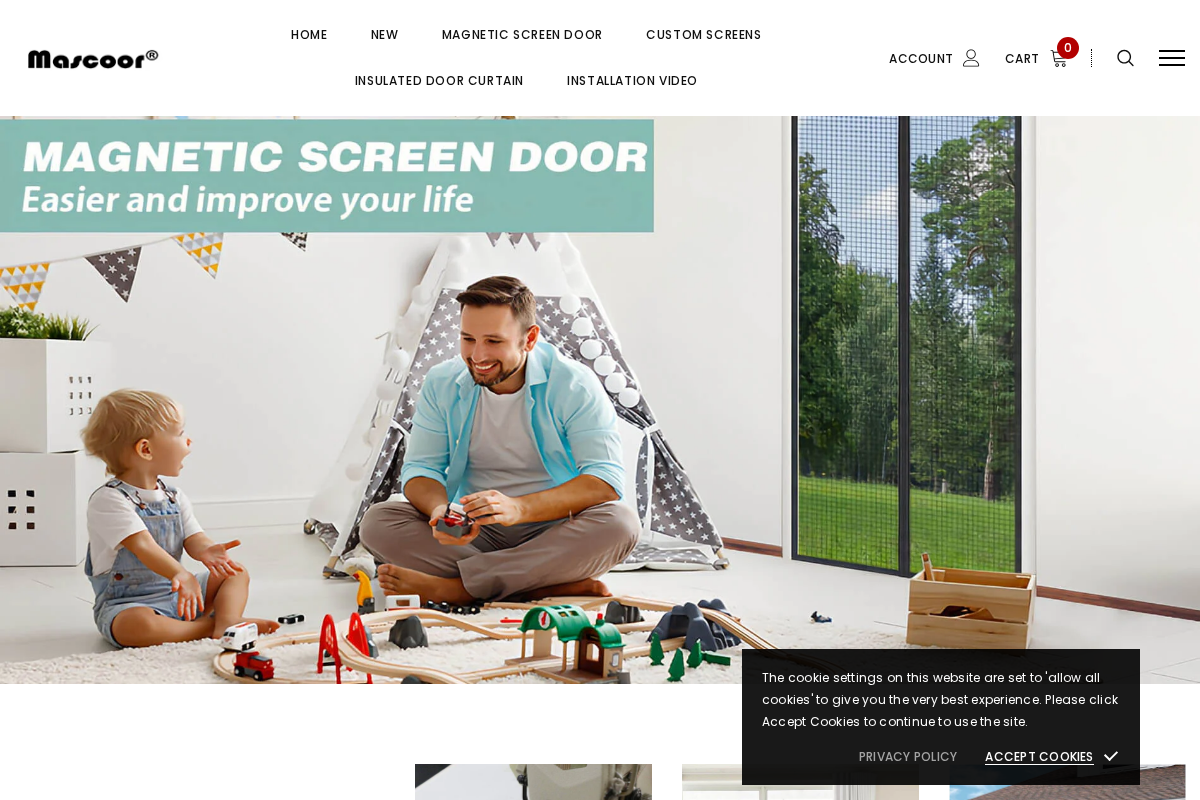 Magicscreendoor homepage screenshot