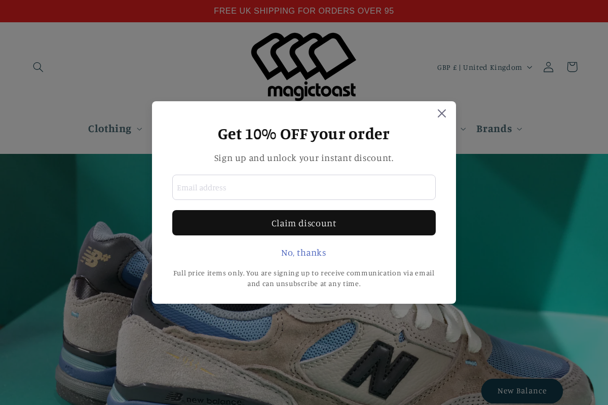 MagicToast homepage screenshot