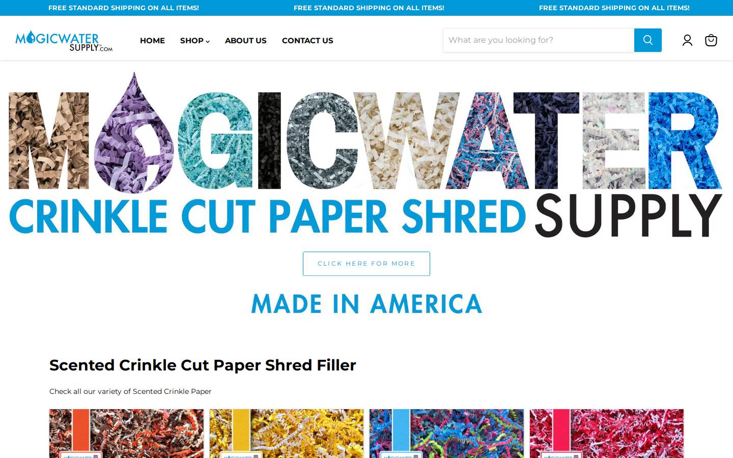 magicwatersupply.com homepage screenshot