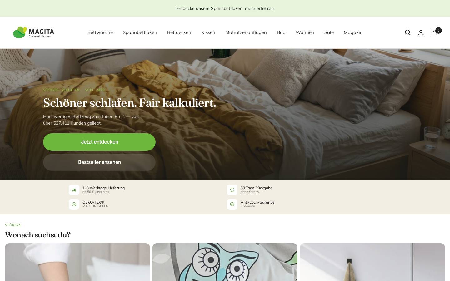magita.de homepage screenshot