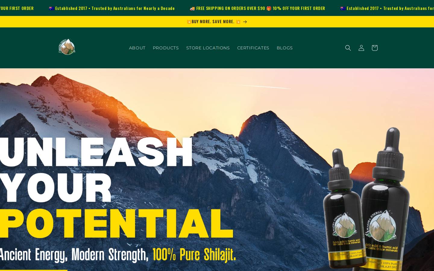 magma energy homepage screenshot